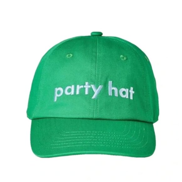 Kate Spade Green baseball cap Party Hat brand new with tags - Picture 1 of 5
